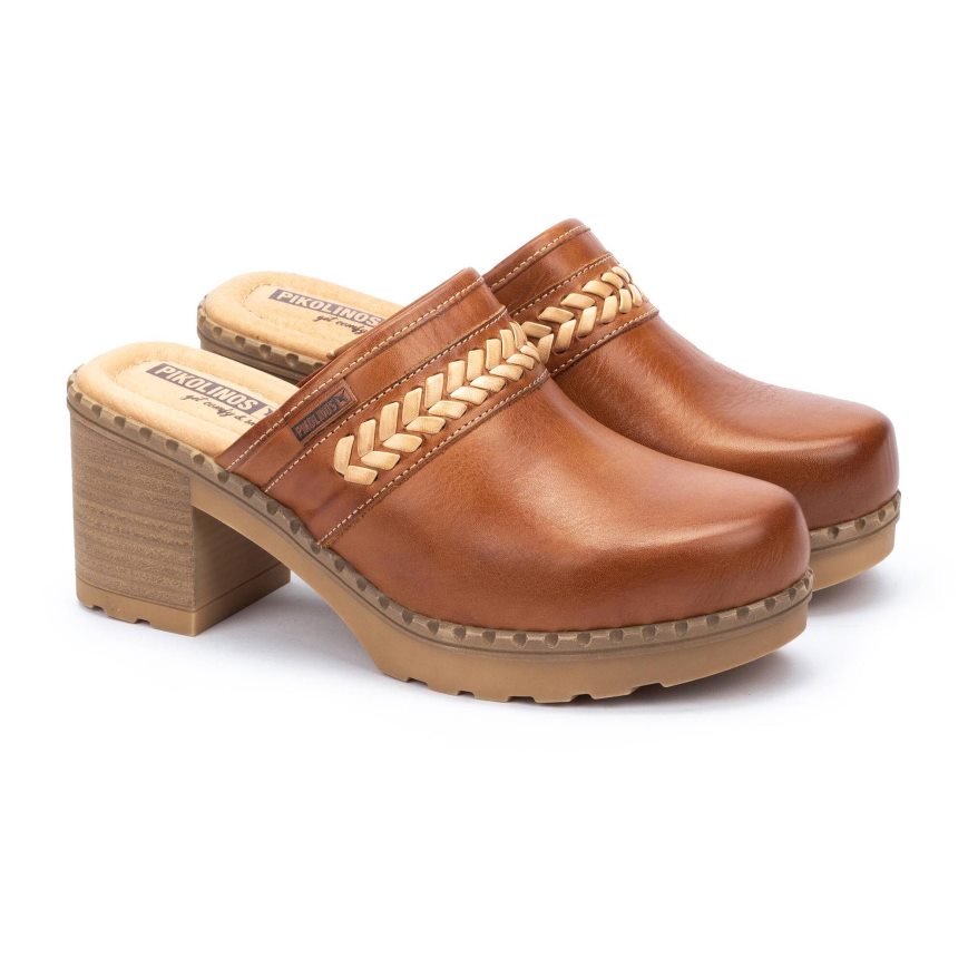 Women's Pikolinos CANARIAS Clogs Brown | NZ WA1Q350